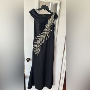 Black long evening gown